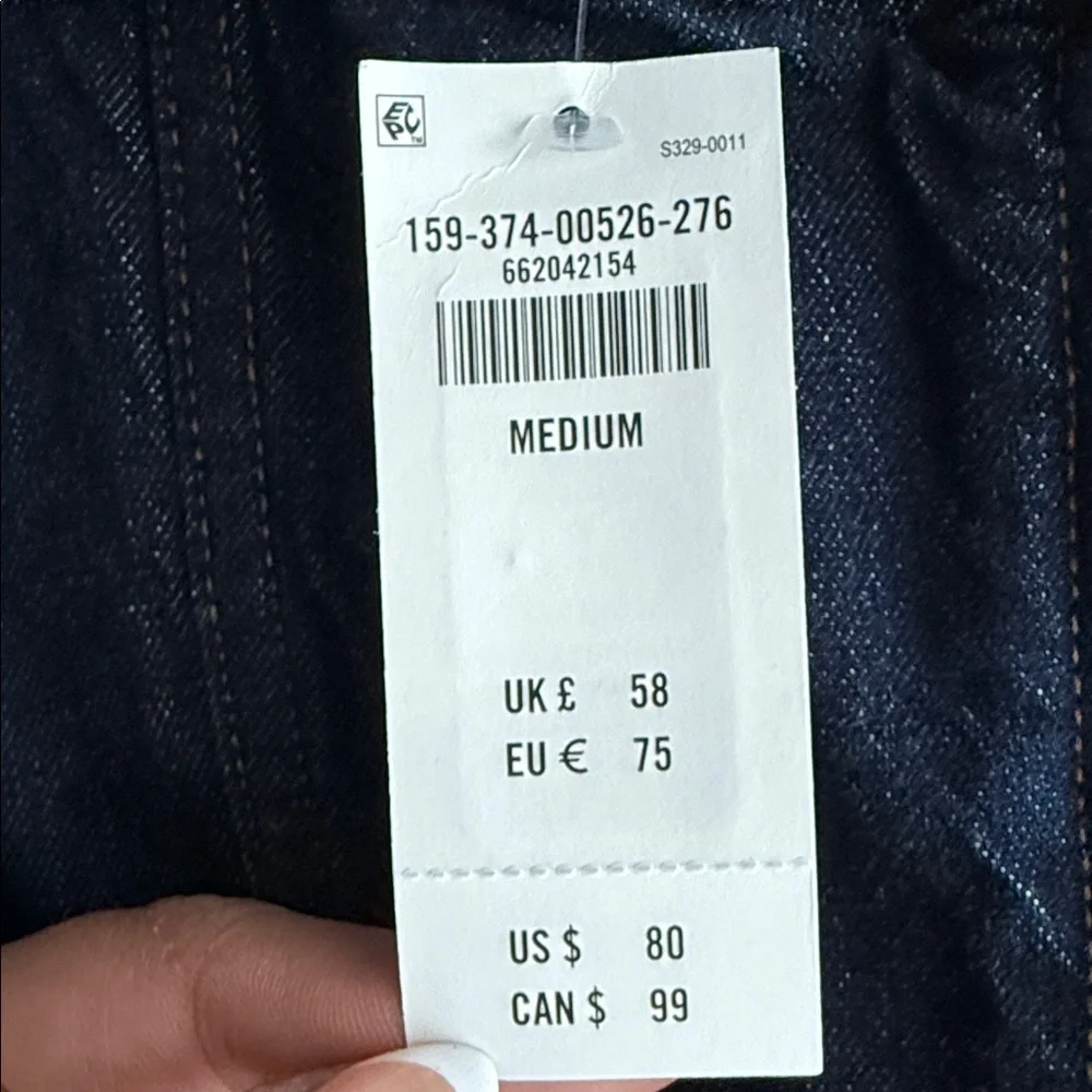 Classic Dark Blue Button-Front Denim Skirt- Abercrombie BRAND NWT - Picture 5 of 7